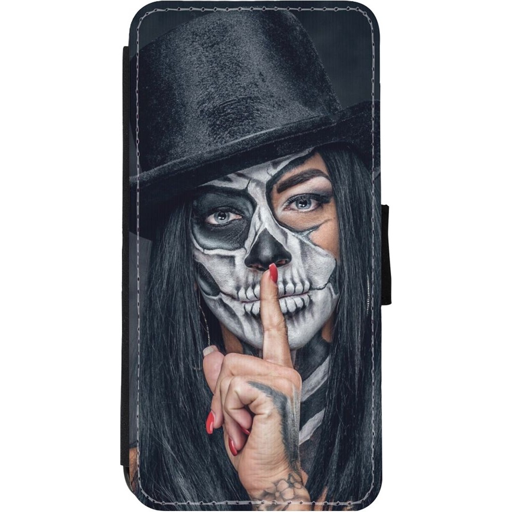 Hülle iPhone 11 - Wallet schwarz Halloween 18 19