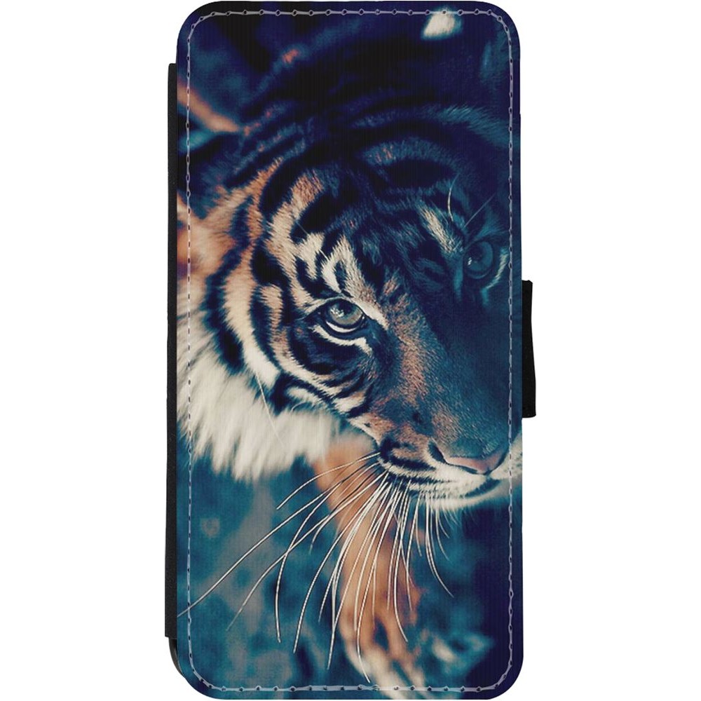 Coque iPhone 11 - Wallet noir Incredible Lion