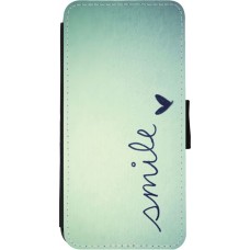 Hülle iPhone 11 - Wallet schwarz Smile