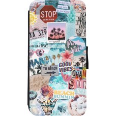 Coque iPhone 11 - Wallet noir Summer 20 collage