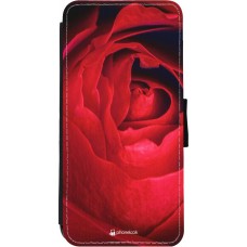 Coque iPhone 11 - Wallet noir Valentine 2022 Rose