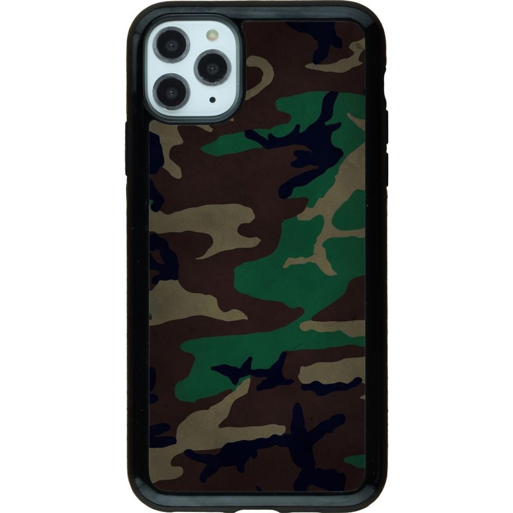 Hülle iPhone 11 Pro Max - Hybrid Armor schwarz Camouflage 3