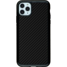 Hülle iPhone 11 Pro Max - Hybrid Armor schwarz Carbon Basic