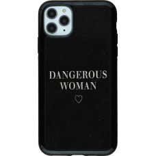 Coque iPhone 11 Pro Max - Hybrid Armor noir Dangerous woman