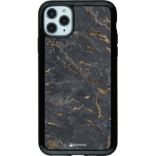 Hülle iPhone 11 Pro Max - Hybrid Armor schwarz Grey Gold Marble
