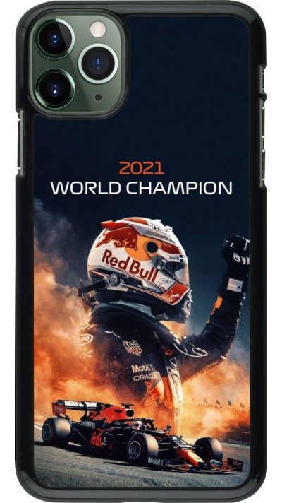 Coque iPhone 11 Pro Max - Max Verstappen 2021 World Champion