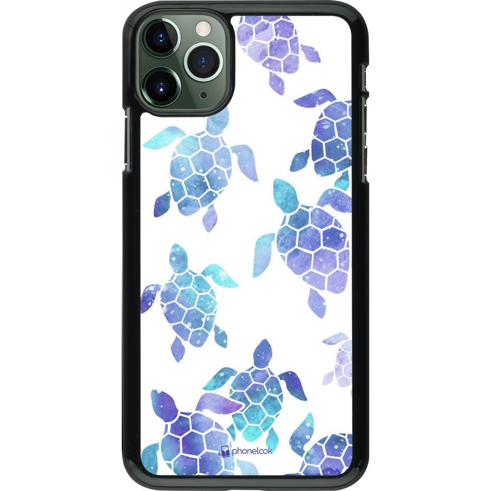 Coque iPhone 11 Pro Max - Turtles pattern watercolor