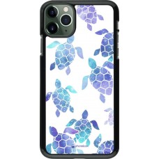 Coque iPhone 11 Pro Max - Turtles pattern watercolor
