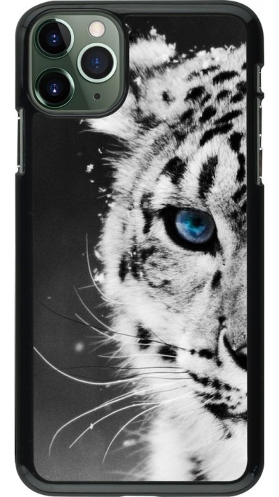 Hülle iPhone 11 Pro Max - White tiger blue eye