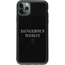 Coque iPhone 11 Pro Max - Silicone rigide noir Dangerous woman