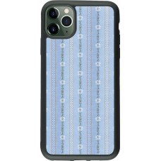 Hülle iPhone 11 Pro Max - Silikon schwarz Edel- Weiss