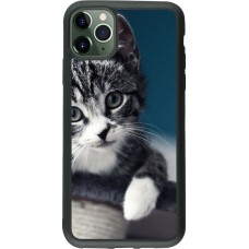 Coque iPhone 11 Pro Max - Silicone rigide noir Meow 23