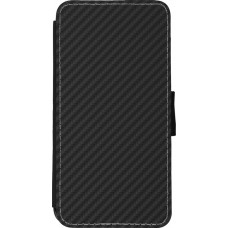 Coque iPhone 11 Pro Max - Wallet noir Carbon Basic