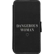 Coque iPhone 11 Pro Max - Wallet noir Dangerous woman