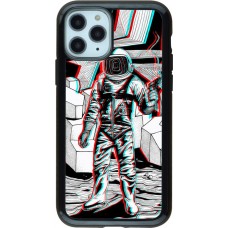 Coque iPhone 11 Pro - Hybrid Armor noir Anaglyph Astronaut