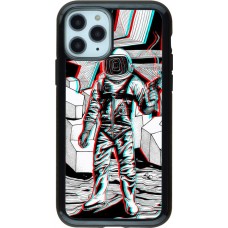 Hülle iPhone 11 Pro - Hybrid Armor schwarz Anaglyph Astronaut