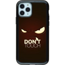 Coque iPhone 11 Pro - Hybrid Armor noir Angry Dont Touch