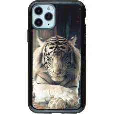 Coque iPhone 11 Pro - Hybrid Armor noir Zen Tiger