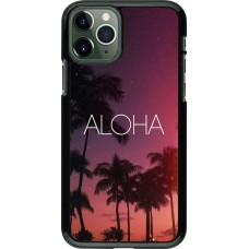 Coque iPhone 11 Pro - Aloha Sunset Palms