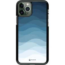 Coque iPhone 11 Pro - Flat Blue Waves