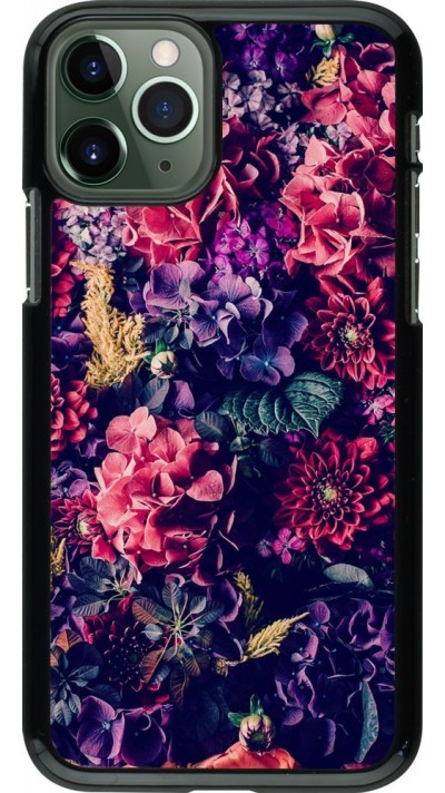 Hülle iPhone 11 Pro - Flowers Dark
