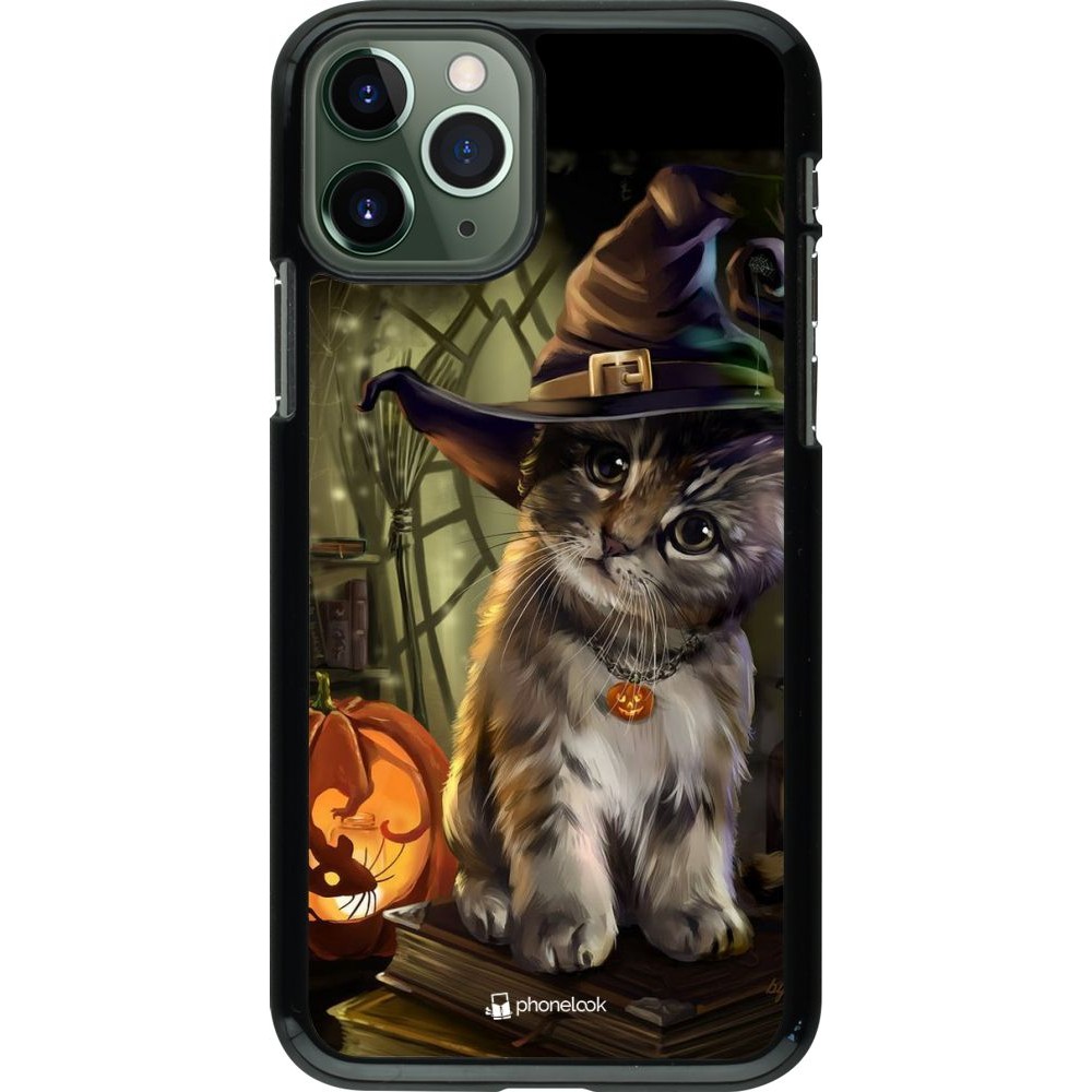 Coque iPhone 11 Pro - Halloween 21 Witch cat