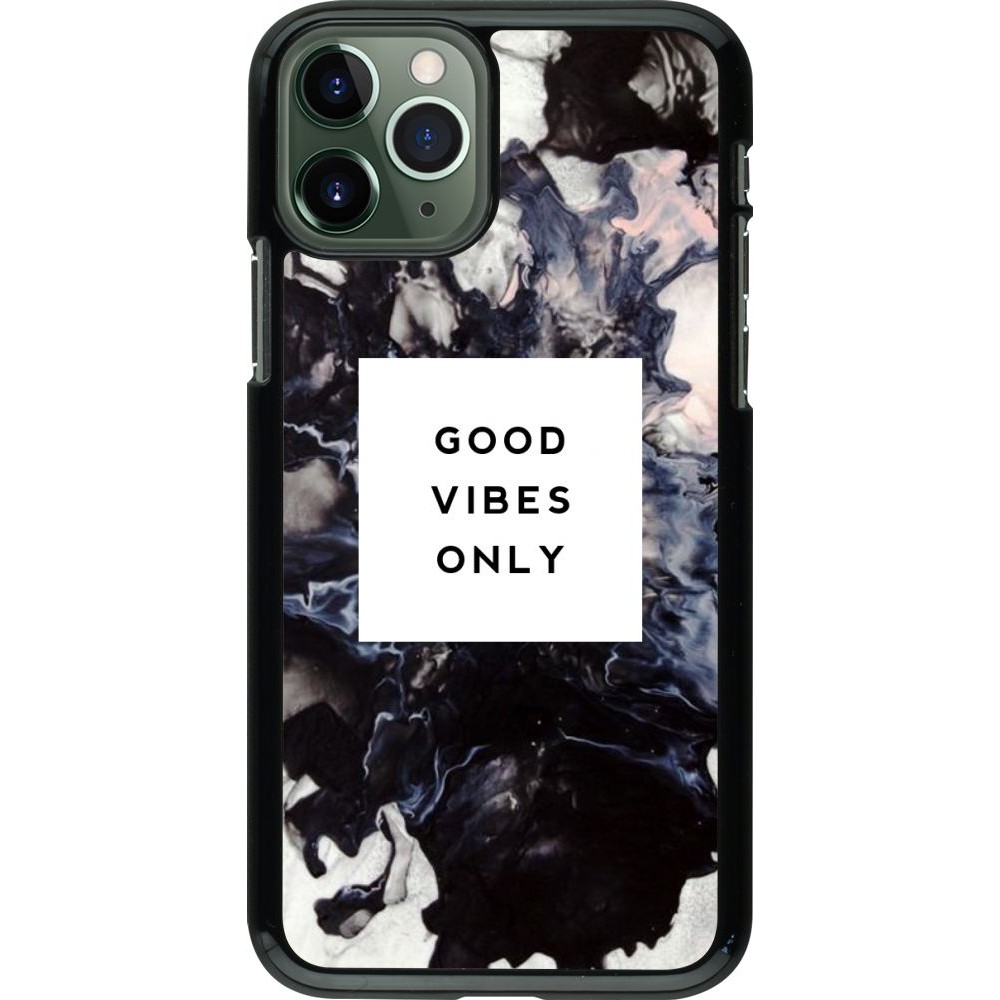 Coque iPhone 11 Pro - Marble Good Vibes Only