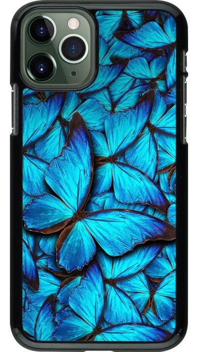 Hülle iPhone 11 Pro - Papillon - Bleu