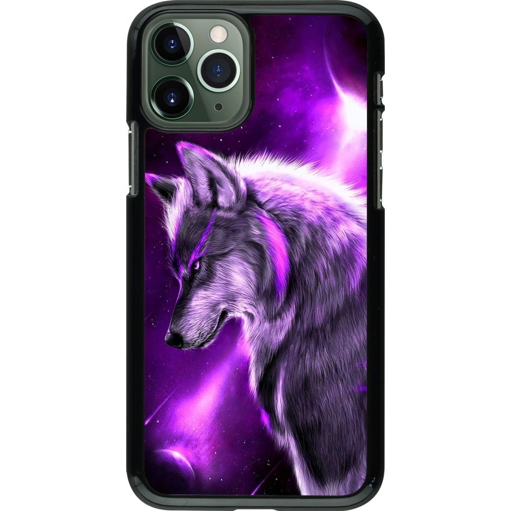 Coque iPhone 11 Pro - Purple Sky Wolf
