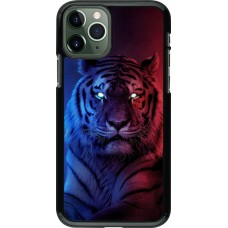 Coque iPhone 11 Pro - Tiger Blue Red