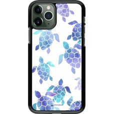 Hülle iPhone 11 Pro - Turtles pattern watercolor