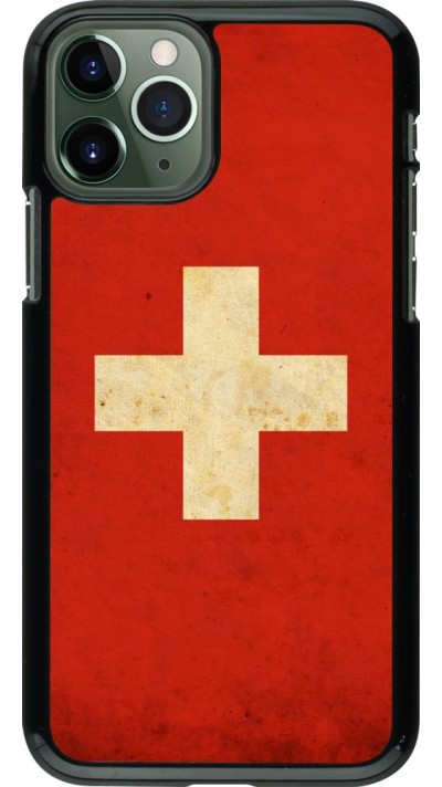 Coque iPhone 11 Pro - Vintage Flag SWISS