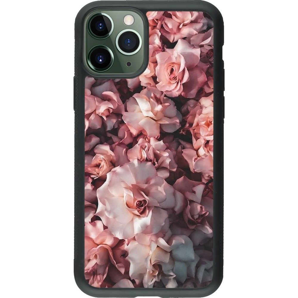 Coque iPhone 11 Pro - Silicone rigide noir Beautiful Roses