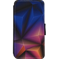 Coque iPhone 11 Pro - Wallet noir Abstract Triangles 