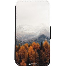 Coque iPhone 11 Pro - Wallet noir Autumn 21 Forest Mountain