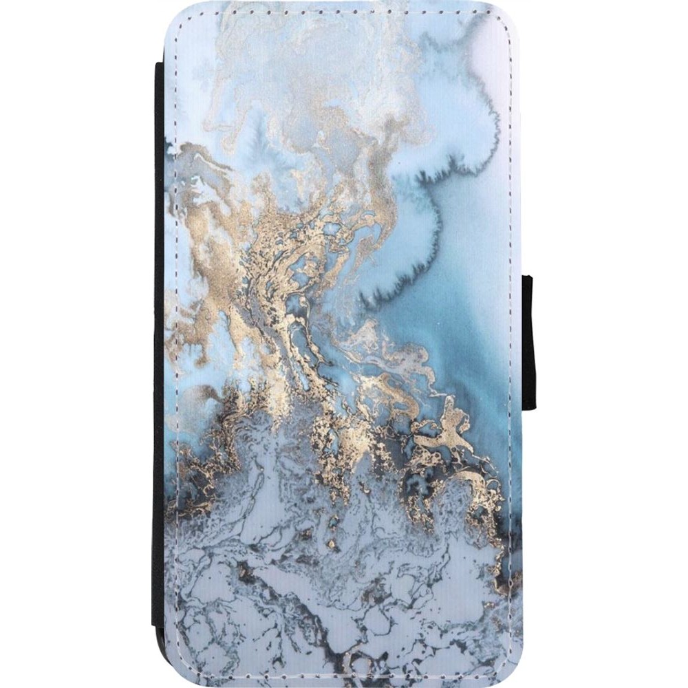 Hülle iPhone 11 Pro - Wallet schwarz Marble 04