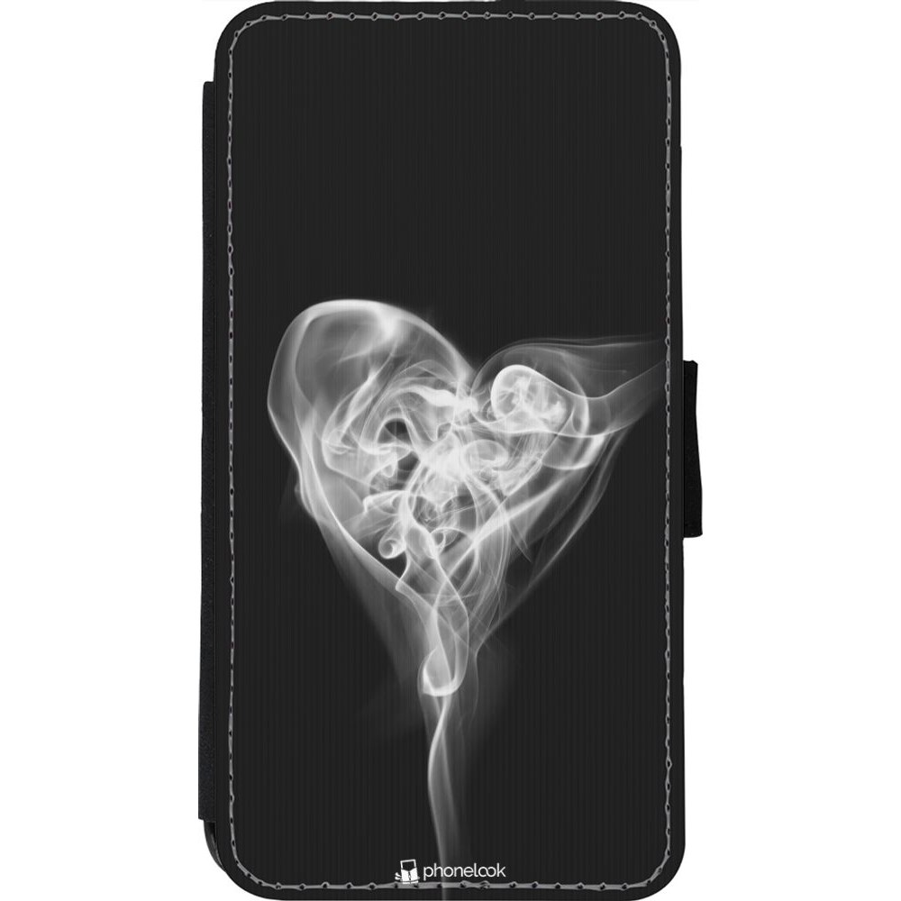 Coque iPhone 11 Pro - Wallet noir Valentine 2022 Black Smoke