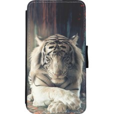 Coque iPhone 11 Pro - Wallet noir Zen Tiger