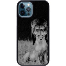 Coque iPhone 12 / 12 Pro - Angry lions