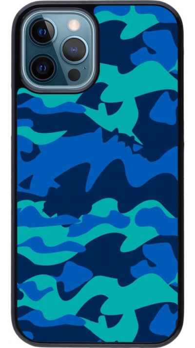 Coque iPhone 12 / 12 Pro - Camo Blue