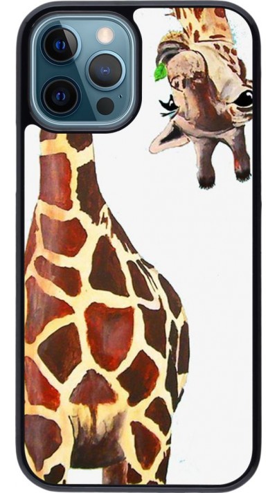 Hülle iPhone 12 / 12 Pro - Giraffe Fit