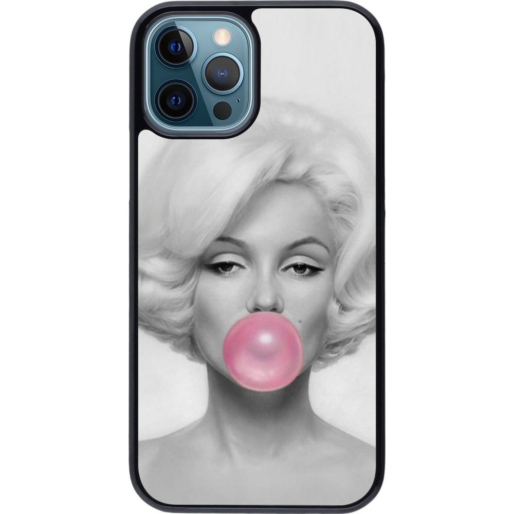 Coque iPhone 12 / 12 Pro - Marilyn Bubble