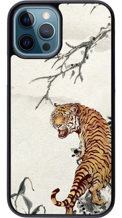 Coque iPhone 12 / 12 Pro - Roaring Tiger