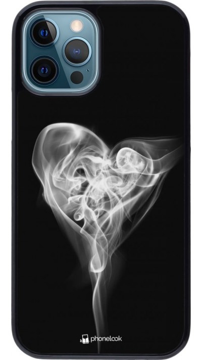 Hülle iPhone 12 / 12 Pro - Valentine 2022 Black Smoke