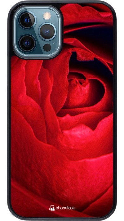 Hülle iPhone 12 / 12 Pro - Valentine 2022 Rose