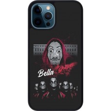 Coque iPhone 12 / 12 Pro - Silicone rigide noir Bella Ciao