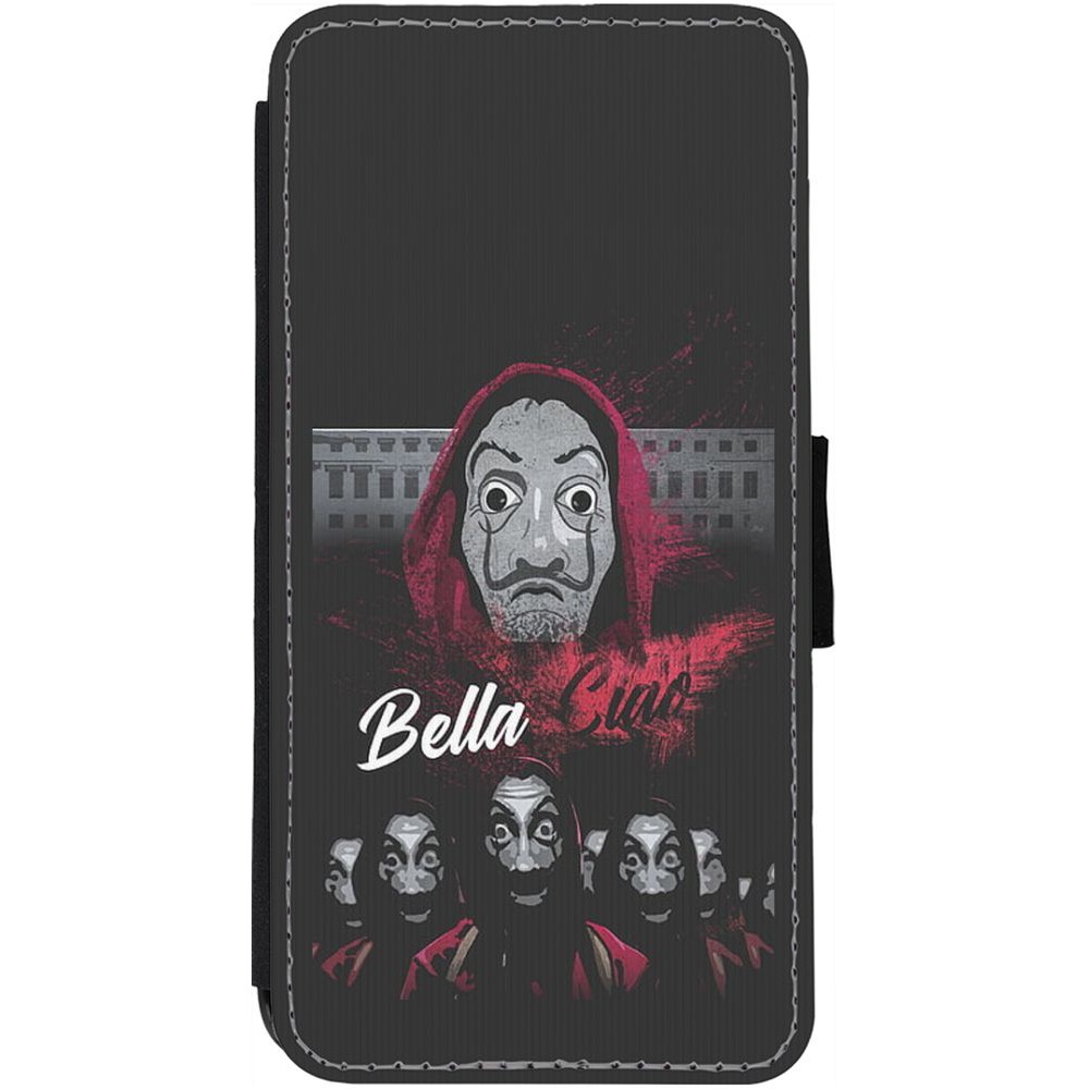 Hülle iPhone 12 / 12 Pro - Wallet schwarz Bella Ciao