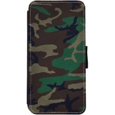 Coque iPhone 12 / 12 Pro - Wallet noir Camouflage 3