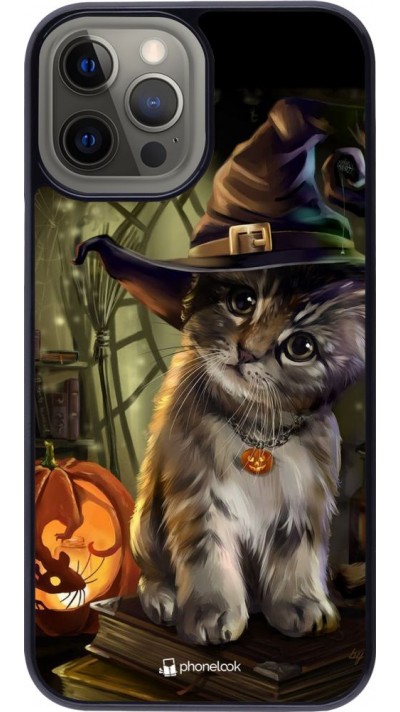 Hülle iPhone 12 Pro Max - Halloween 21 Witch cat