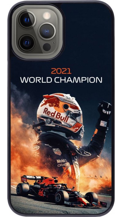 Coque iPhone 12 Pro Max - Max Verstappen 2021 World Champion